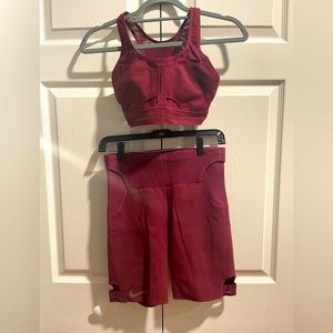 Nike Sports Bra and Biker Short Set